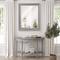 Head West Grey Wood Framed Beveled Accent Vanity Mirror
